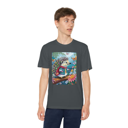 Cute Hedgehog Youth Competitor Tee – Garden Adventure & Whimsical Charm