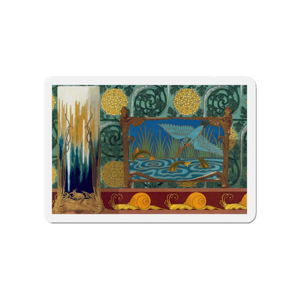 Shrimps, Kingfisher and Fish by Maurice Pillard Verneuil Die-Cut Magnets (5 Sizes)