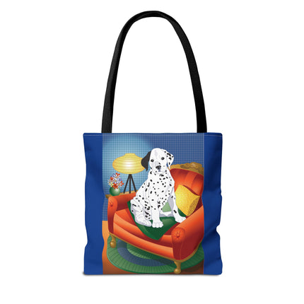 A Dalmatian's Cozy Corner Tote Bag (AOP)