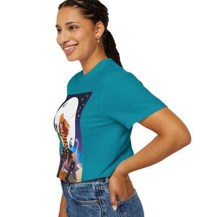 Moonlit Pirate Halloween Unisex Garment-Dyed T-shirt