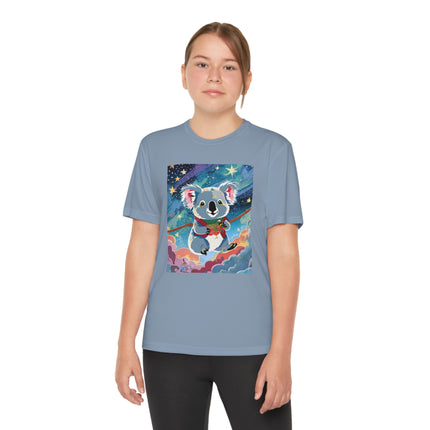 Cute Koala Youth Competitor Tee – Dreamy Skies & Whimsical Wonder