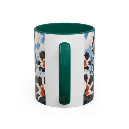 🌊🌼 The Windswept Seaside Promenade Colorful Mug – Art Deco Coastal Elegance