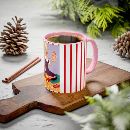 Art Deco Christmas Colorful Mugs (11oz, 15oz)