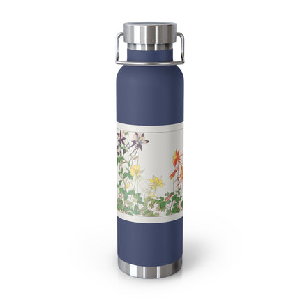 Aquilegia Flower by Tanigami Kônan Copper Vacuum Insulated Bottle, 22oz