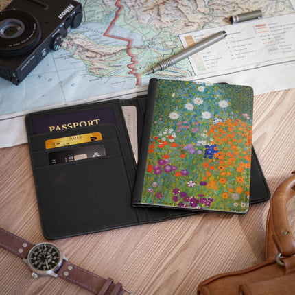 Cottage Garden by Gustav Klimt  Passport Cover