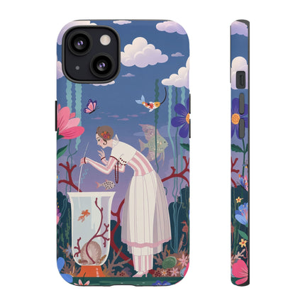 🐠🌸 The Enchanted Aquarium Garden Phone Case – Art Deco Underwater Fantasy