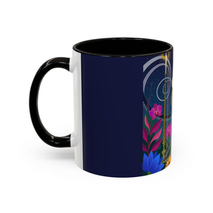 The Lady Of The Starlit Candles Colorful Mugs – Art Deco Theatrical Romance