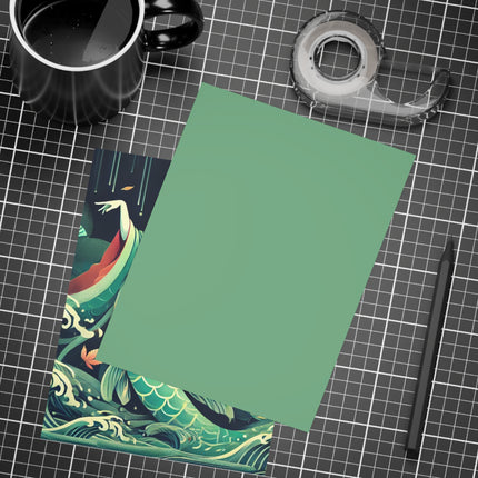 Mermaid Queen Rising from the Deep Postcards (envelopes included) - Bundles of 10, 30, 50 Pieces