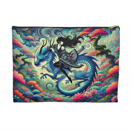 Mystic Guardian of the Sky Flat Pouch – Bold Fantasy, Power & Dreamlike Energy