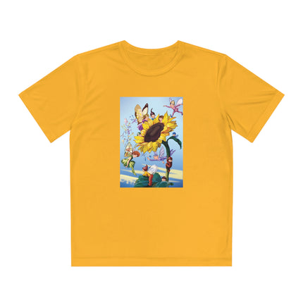 Sunflower Fairies by Margaret Tarrant Youth Competitor Tee – Golden Garden Magic & Storybook Wonder