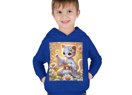 Daisy Chain Whimsy Toddler Pullover Fleece Hoodie