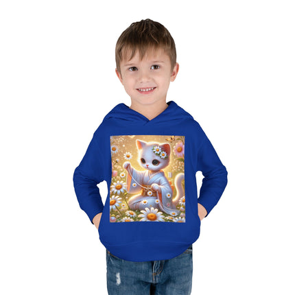 Daisy Chain Whimsy Toddler Pullover Fleece Hoodie