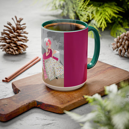The Red Bird Colorful Mugs – Gentle Storybook Charm & Elegant Whimsy