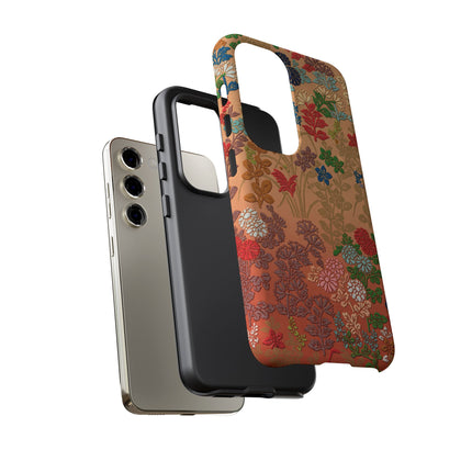 Ornamental Japanese Flower Pattern Phone Cases