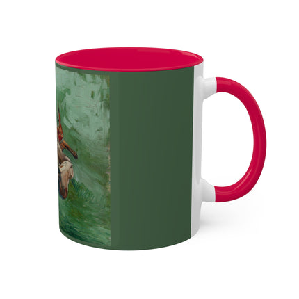 Crab on its Back by Vincent Van Gogh Colorful Mugs, 11oz
