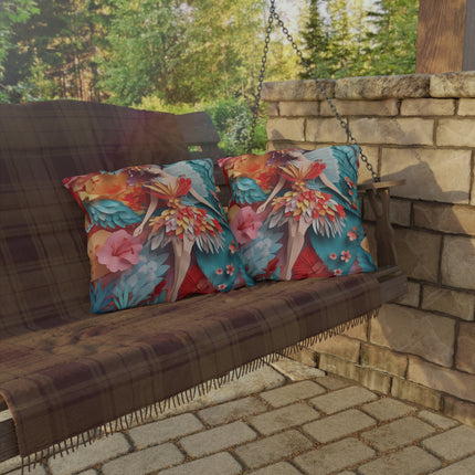 Hibiscus Fairy Outdoor Pillows