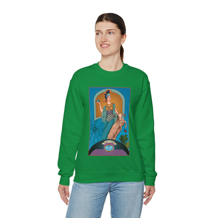 March & Aquamarine (Gem Series) by Sofia Chiostri Unisex Heavy Blend™ Crewneck Sweatshirt