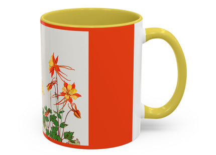 Aquilegia Flowers by Tanigami Kônan Colorful Mugs (11oz, 15oz)