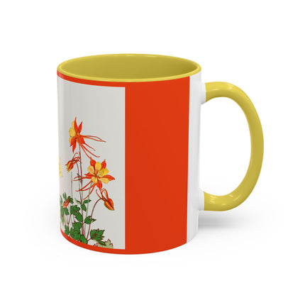 Aquilegia Flowers by Tanigami Kônan Colorful Mugs (11oz, 15oz)