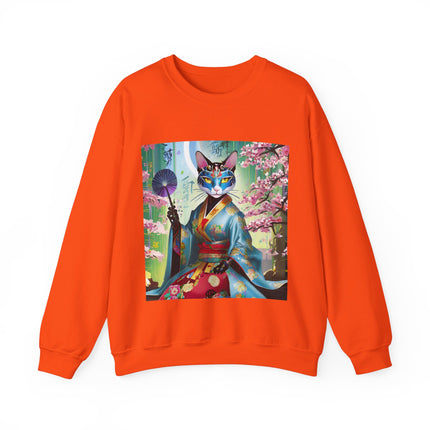 Cyberpunk Geisha Unisex Heavy Blend™ Crewneck Sweatshirt