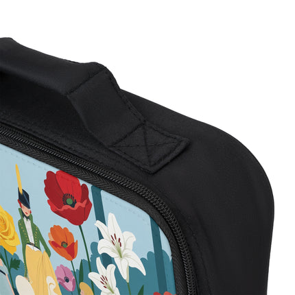 🌺👒 The Lady Of The Grand Flower Garden Lunch Bag – Art Deco Garden Whimsy