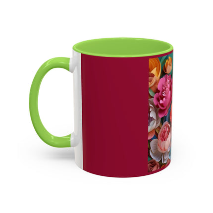 Peonies in Full Bloom Colorful Mugs (11oz, 15oz)