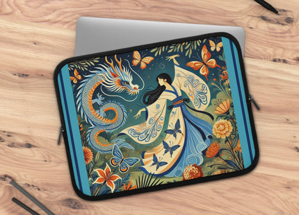 Fairy Waltz in the Butterfly Garden Laptop Sleeve