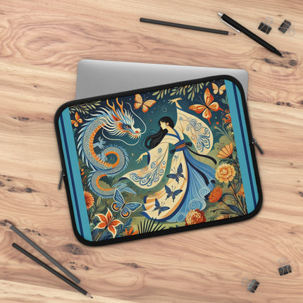 Fairy Waltz in the Butterfly Garden Laptop Sleeve