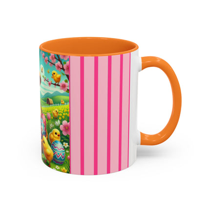 Geisha Kitten’s Easter Delight Colorful Mugs (11oz, 15oz)
