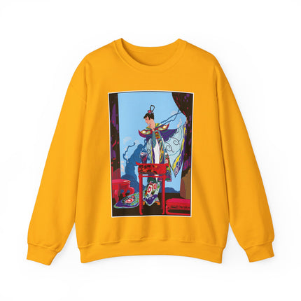 A Visual Journey by Umberto Brunelleschi Women's Heavy Blend™ Crewneck Sweatshirt