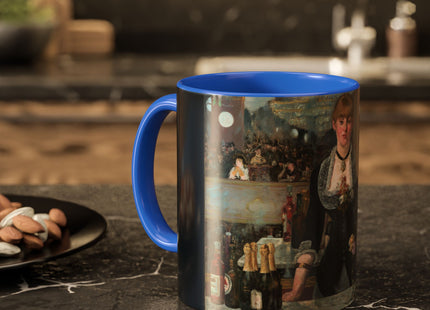 A Bar at the Folies-Bergère by Edouard Manet Colorful Mugs (11oz, 15oz)