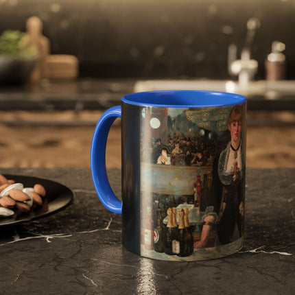 A Bar at the Folies-Bergère by Edouard Manet Colorful Mugs (11oz, 15oz)