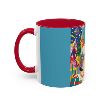 🎀✨ The Christmas Court Of Joy Colorful Mug – Art Deco Holiday Fantasy