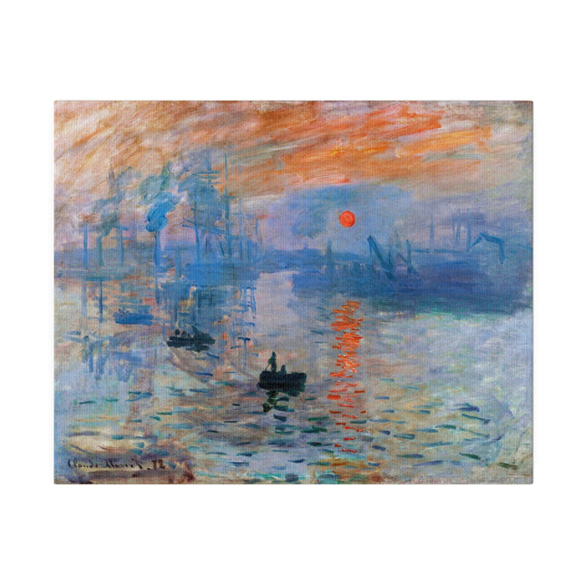 Sunrise by Claude Monet Matte Canvas, Stretched, 0.75"