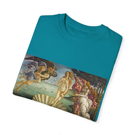 Birth of Venus by Sandro Botticelli Unisex Garment-Dyed T-shirt