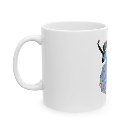 Dance and Playfulness in Silhouette Ceramic Mug 11oz