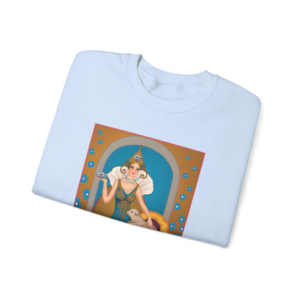 April & Diamond (from the Gem Series) by Sofia Chiostri Heavy Blend™ Crewneck Sweatshirt