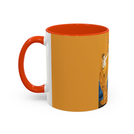 Falcon Mistress Colorful Mugs – Art Deco Majesty & Mythic Freedom