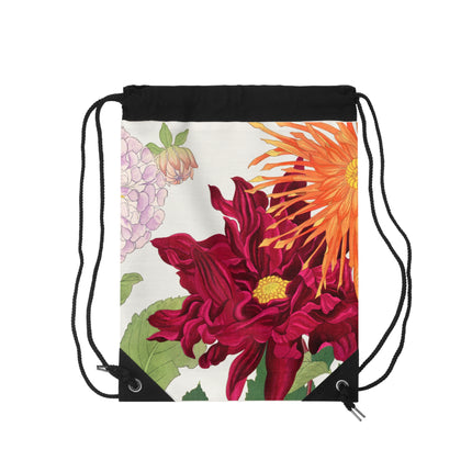 Dahlia by Tanigami Kônan Drawstring Bag