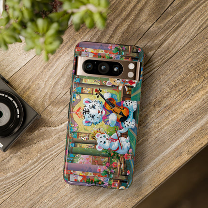 Melodies of the Snow Lion Cub Phone Cases