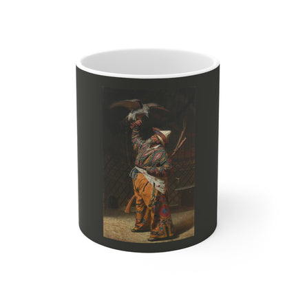A Rich Kirghiz Huntsman with a Falcon by Vasily Vereshchagin Ceramic Mug 11oz