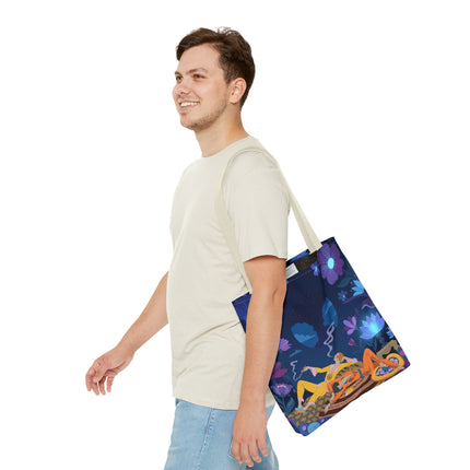 🌙🌺 The Midnight Garden Dreamers Tote Bag – Art Deco Nocturne