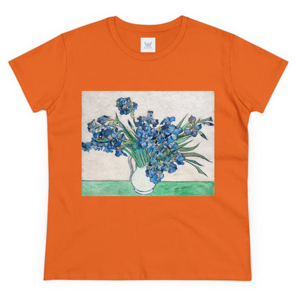 Irises by Van Gogh Women's Midweight Cotton Tee