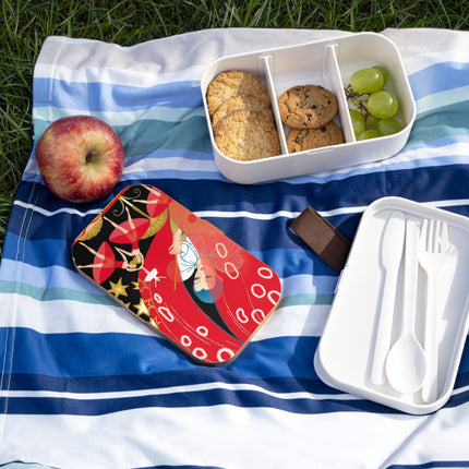 Golden Pierrot Behind Scarlet Veils Bento Lunch Box