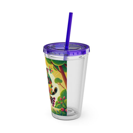 Firefly Dance on Wheels Sunsplash Tumbler with Straw, 16oz