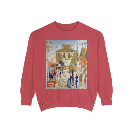 The Cathedrals of Wall Street Unisex Garment-Dyed Sweatshirt