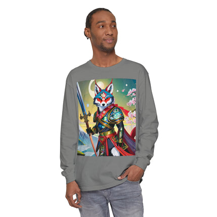 Cyberpunk Samurai Dog Long Sleeve T-Shirt