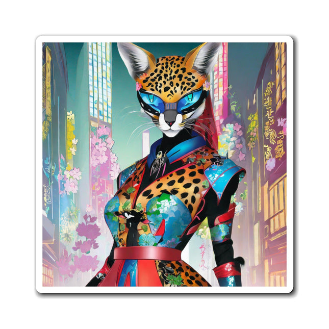 Cyber Cat Glamour Magnet (3 Sizes)