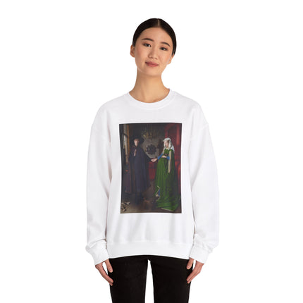 Arnolfini Portrait by Jan Van Eyck Heavy Blend™ Crewneck Sweatshirt