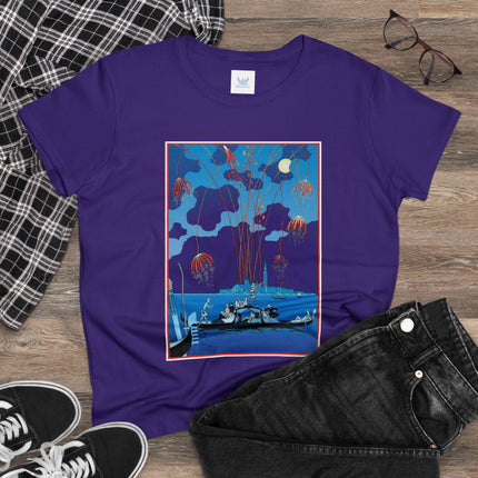 Fireworks in Venice by George Barbier Women's Midweight Cotton Tee